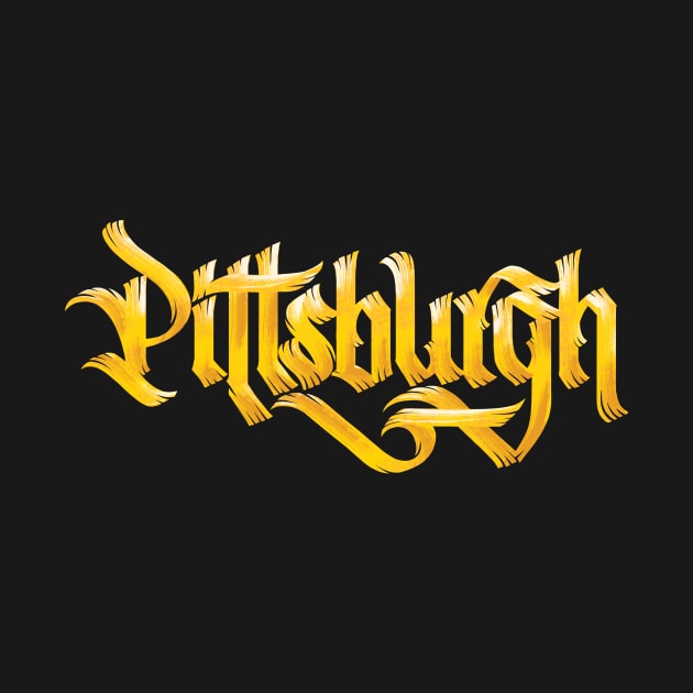 Pittsburgh Calligraphy by polliadesign