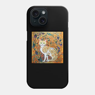 Cat drawing Phone Case