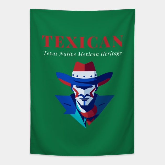 TEXICAN Texas Native Mexican Heritage Unisex TShirt Texan Tshirt Tejano Shirt. Tapestry by TEXICAN