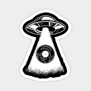 Vinyl Record Alien Abduction Magnet