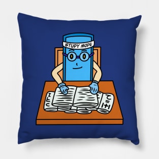 Cute funny cartoon student Pillow