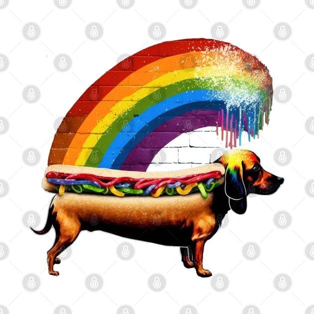 Rainbow Hotdog by apsi