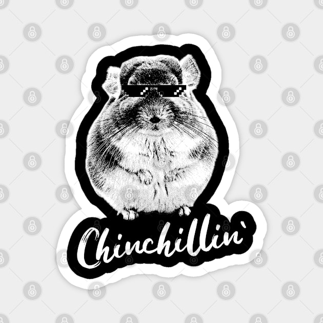 Chinchillin Magnet by Animalloova