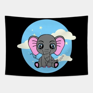 BABY Jungle Elephant Graphic Tapestry