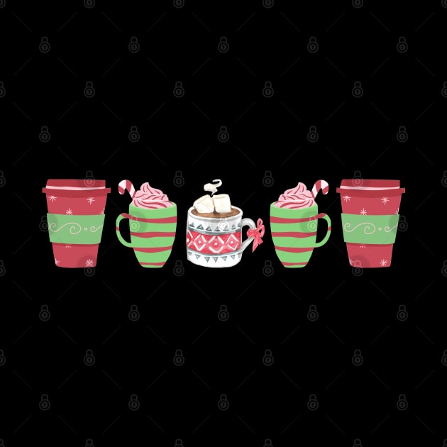 Christmas Coffee and Hot Chocolate by Pearlie Jane Creations