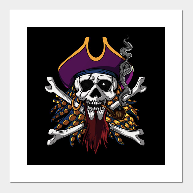 Pirate Skull Crossbones Jolly Roger Gasparilla