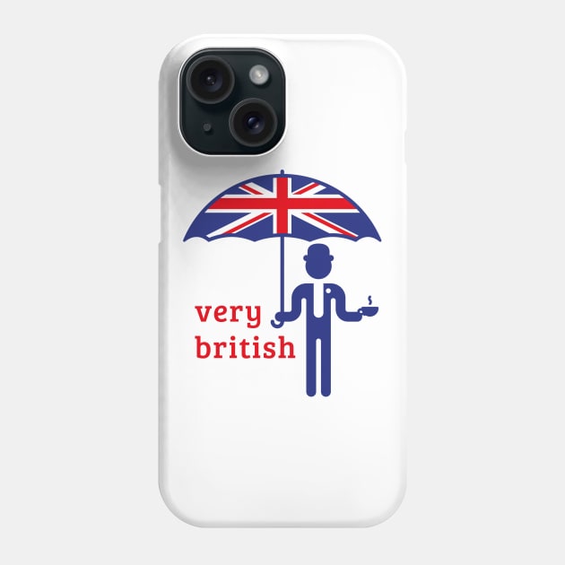 Very British Gentleman (2C) Phone Case by MrFaulbaum