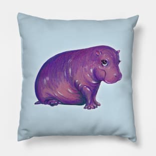 Cute Baby Hippo Pillow