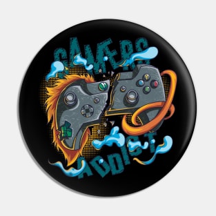 Gamers Addict Pin