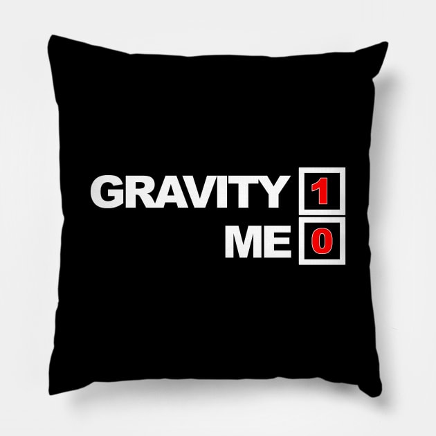 gravity 1 me 0 Pillow by AsKartongs