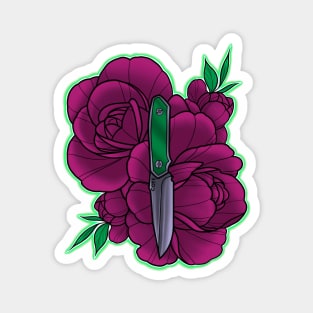 Knife and Roses Magnet