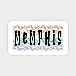 LGBTQ PATTERN AMERICA MEMPHIS Magnet