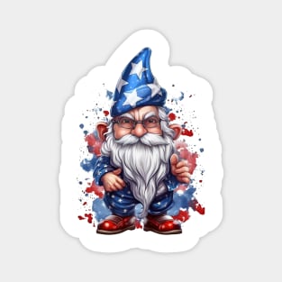 4th of July Gnome #3 Magnet