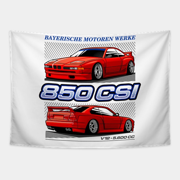 BMW 850 CSi Tapestry by celengan