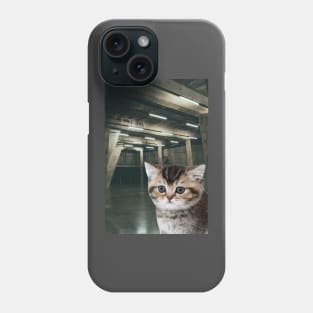 Brutalist Emerald Kitten Phone Case