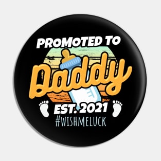 Cartoonish Promoted to Daddy est.2021 Pin