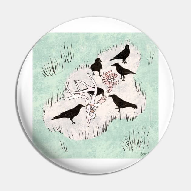 The Dead of Winter - Crows Pin by Booneb