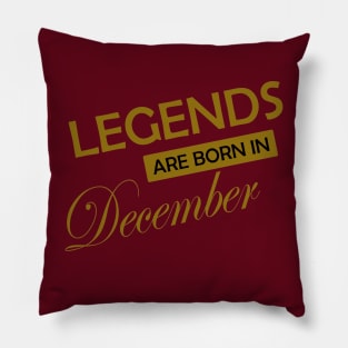 Legends are born in .. gold design Pillow