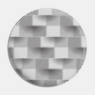 Geometric monochrome pattern Pin