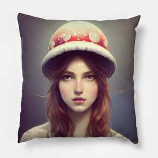 Mushroom Girl Pillow