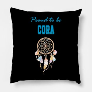 Native American Cora Dreamcatcher 50 Pillow