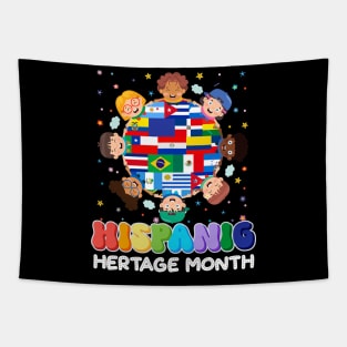 Hispanic Heritage Month Latin American Flag Kids Boys Girls Tapestry