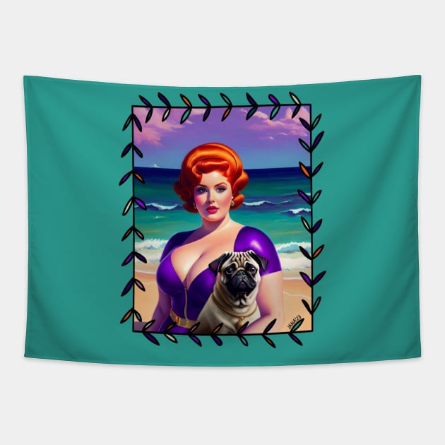 Beach Beauties Tapestry by FivePugs