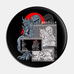 SYSTM.GLITCH URBAN GODZILLA Pin