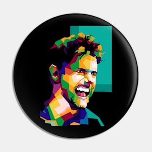 Baggio In Wpap Pop Art Pin