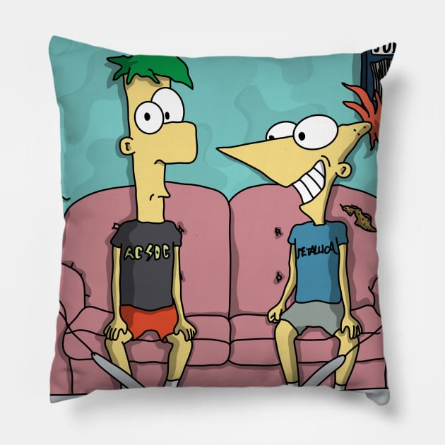 Phineas & Butthead Pillow by Parkcreations