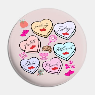 Psychology Valentines, School Psychologist Valentine Pin