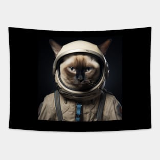 Astronaut Cat in Space - Siamese Tapestry
