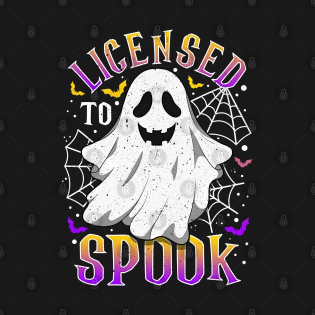 Halloween Licensed To Spook Ghost Spooky by E