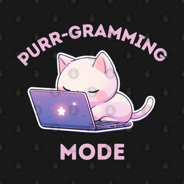Purr-gramming Mode - Kawaii Cat by DressedInnovation