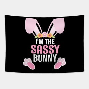 I'm The Sassy Bunny Easter Family Matching Apparel Tapestry