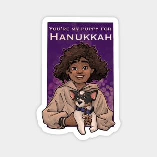 Puppy for Hanukkah Magnet