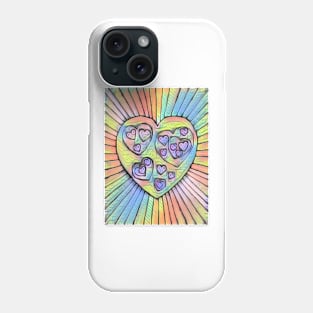 Hearts within heart Phone Case