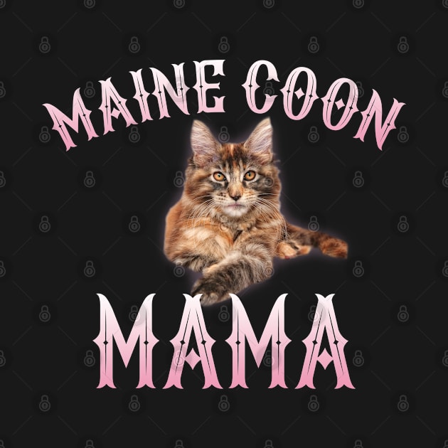 Maine Coon Cat - Maine Coon Mama by Kudostees