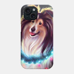 Cute Sheltie Drawing Phone Case