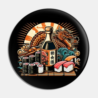 Oriental Art & Sushi Lover’s Dream: Dragon Japanese Cuisine Pin