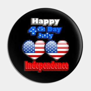 Happy America Day-4th July Pin