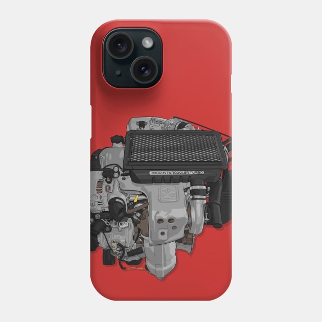 3S-GTE Engine Phone Case by ArtyMotive