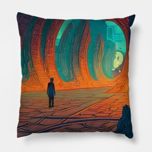 Ruins of a Lost Civilization Pillow