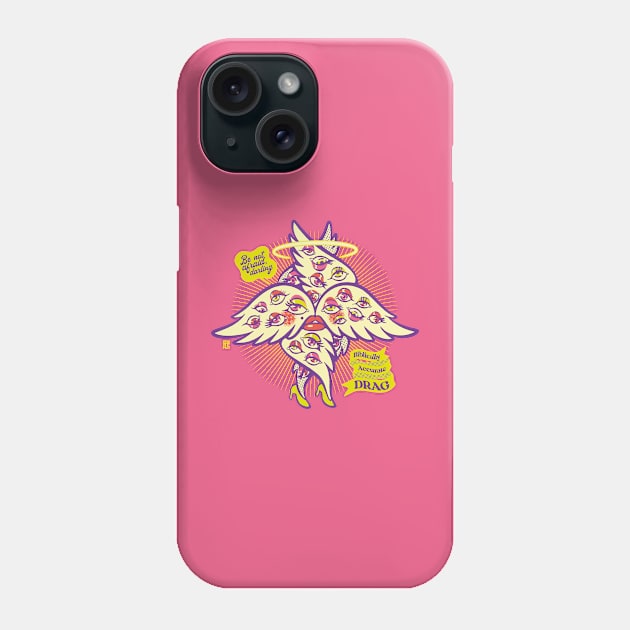 Biblically Accurate Drag Neon Colors Phone Case by raffaus