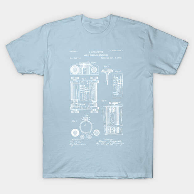 Disover First Computer Patent in 1889 - Computer Art - Computer Gift - First Computer - T-Shirt