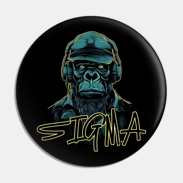 Sigma Gorilla Pin by sidomatic