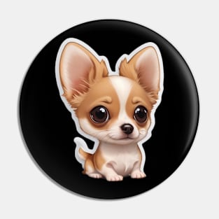 digital sticker of a chihuahua dog in 4k Pin