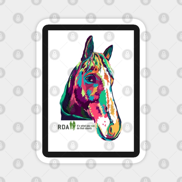 RDA Fundraiser Horse Magnet by NattyDesigns