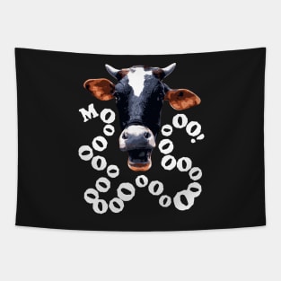 Cow Costume Funny Moo Halloween Tapestry