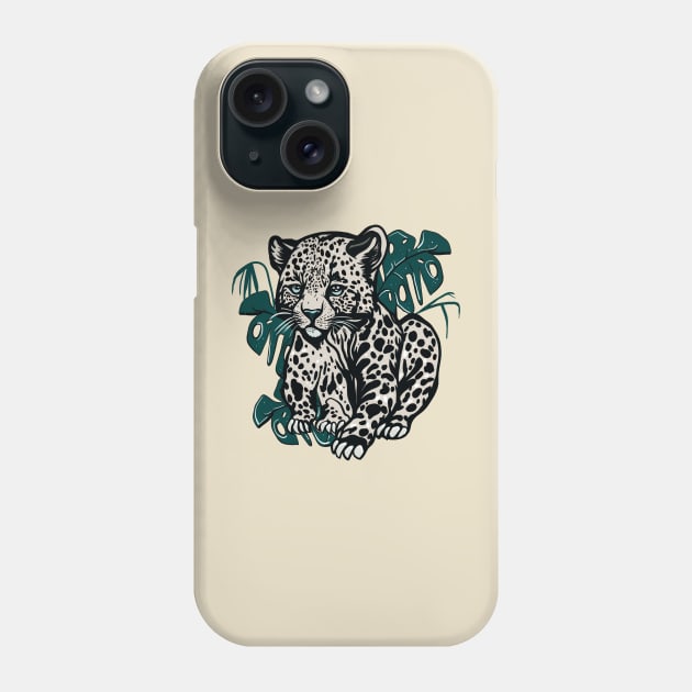 Snow leopard Phone Case by jen28